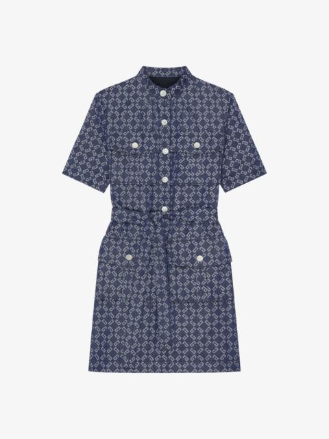 Givenchy SAFARI DRESS IN MONOGRAM 72 DENIM