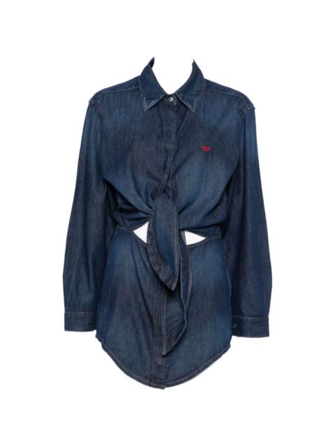 Diesel tie-front dress