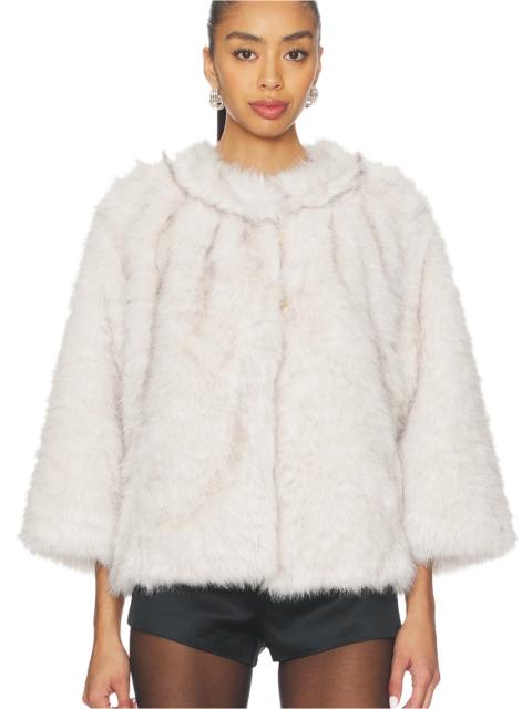 GUIZIO Faux Fur Topper