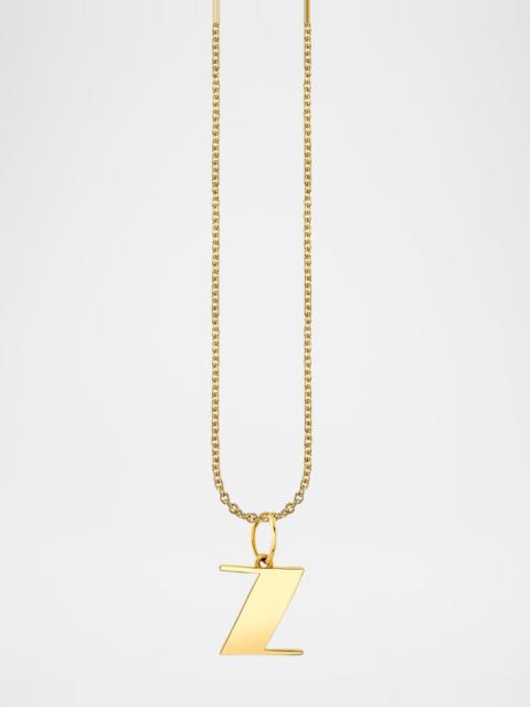 SYDNEY EVAN 14K Pure Block Initial Necklace