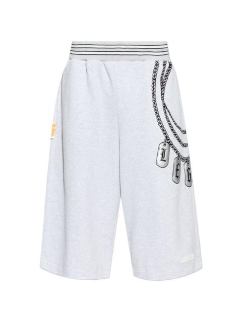 chain-print trousers