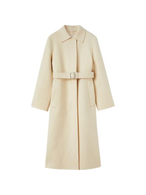 belted virgin wool coat