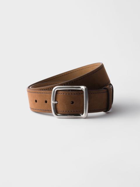 Prada Nubuck leather belt
