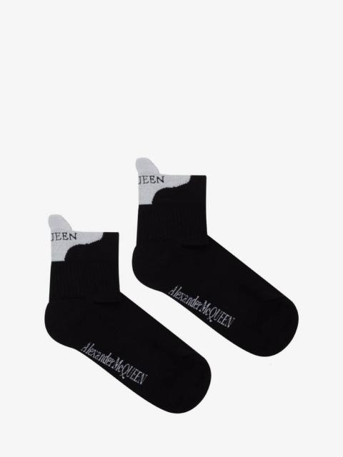 Alexander McQueen Mcqueen Signature Socks in Black