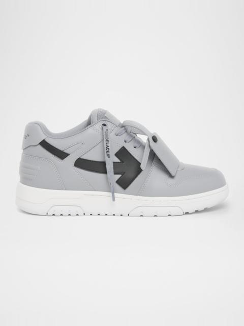 Off-White Men's Out Of Office Leather Low-Top Sneakers