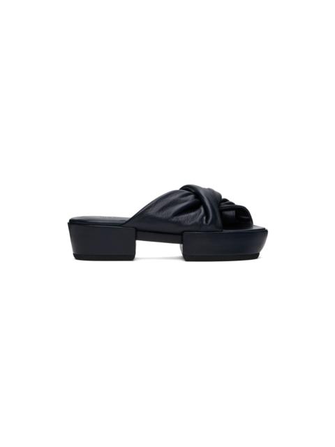 ISSEY MIYAKE Black Twist Sandals