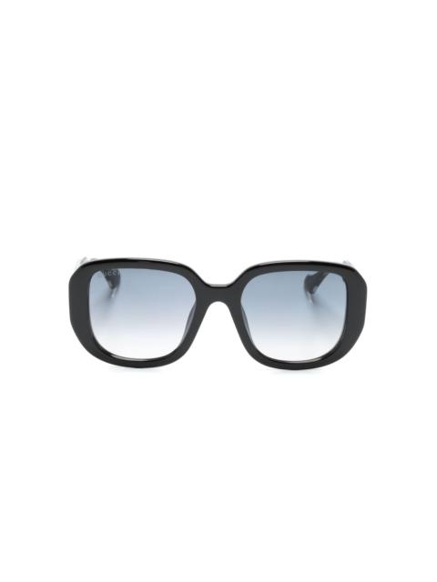 Interlocking-G oversize-frame sunglasses