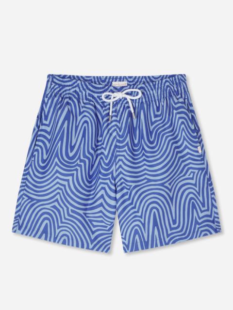 Derek Rose Men's Swim Shorts Maui 44 Blue