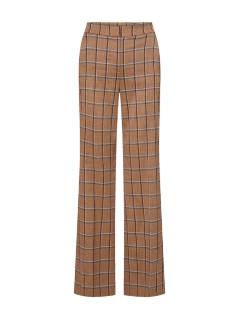VERONICA BEARD TONELLI PLAID WIDE-LEG PANT