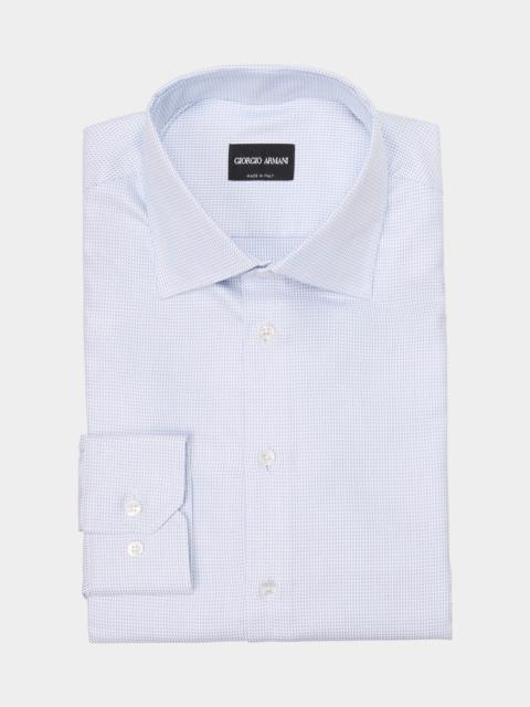 Men's Cotton Basketweave Dress Shirt