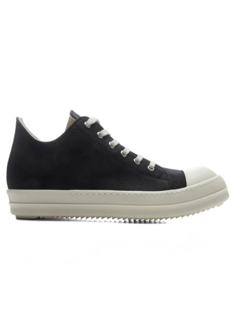 Rick Owens DRKSHDW Temple Low Denim Sneakers Black And Milk