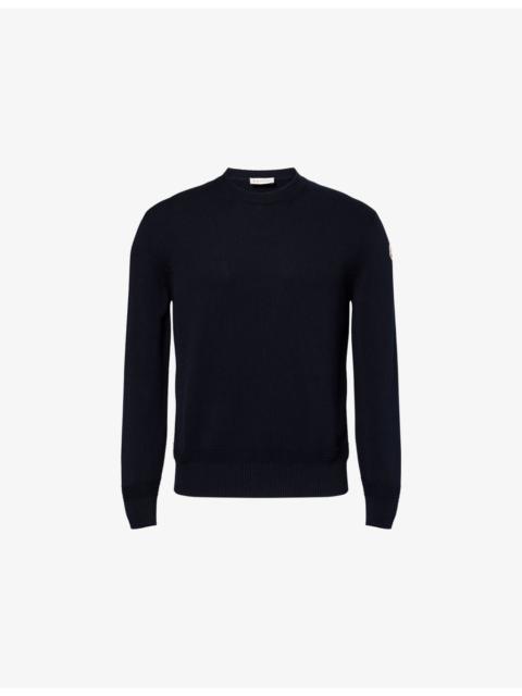 Moncler Crew-Neck Knitted Cotton Jumper