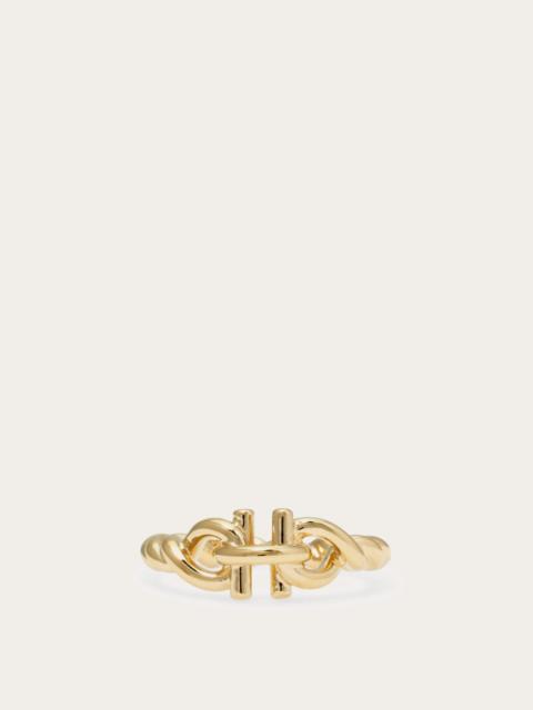 FERRAGAMO Gancini twisted ring (50mm)