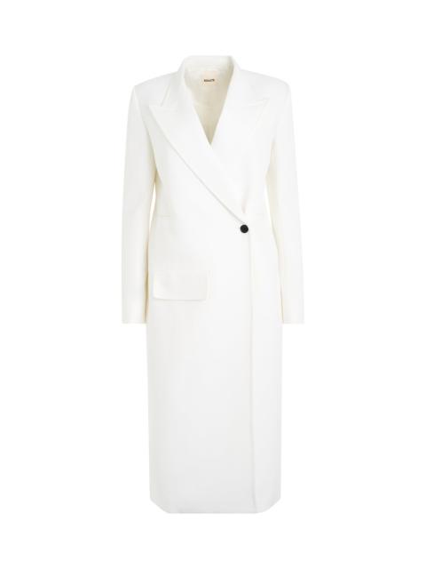 KHAITE Cobble Coat in Chalk