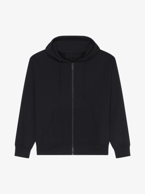 GIVENCHY BOXY FIT HOODIE IN FLEECE WITH RHINESTONES