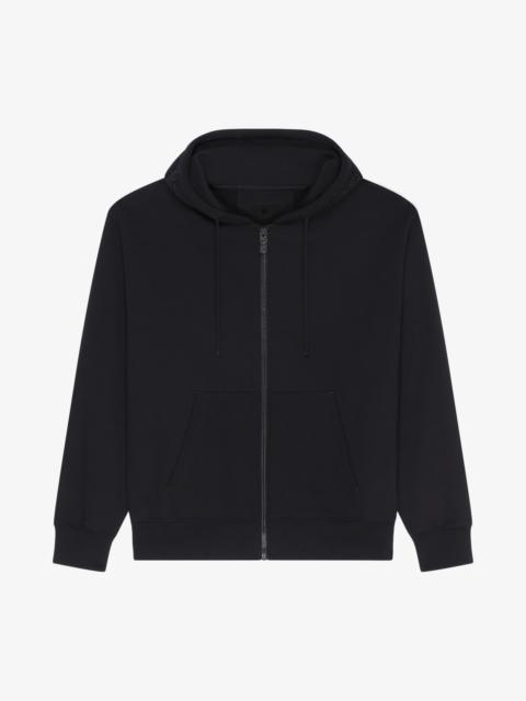 Givenchy GIVENCHY BOXY FIT HOODIE IN FLEECE WITH RHINESTONES