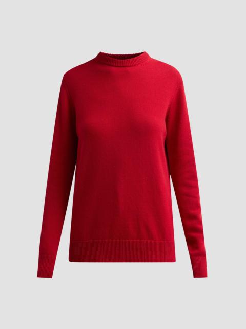 MICHAEL KORS COLLECTION Women's Wool-Silk-Cashmere Knit Crewneck Sweater - Ruby