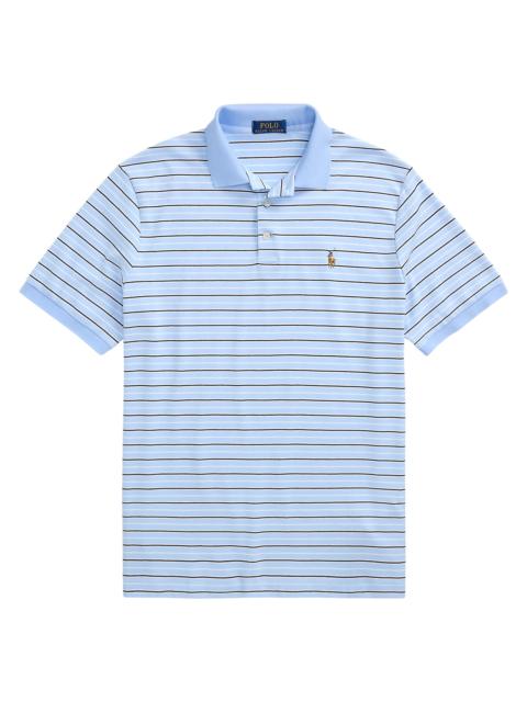 Polo Ralph Lauren Men's Classic-Fit Striped Soft Cotton Polo Shirt - Office Blue Multi