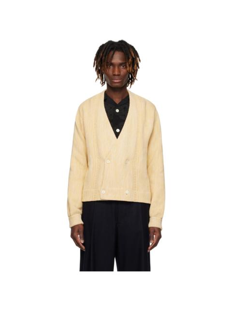 BODE Yellow Double-Breasted Cardigan