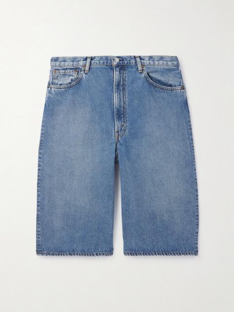 orSlow Super Dad's Wide-Leg Denim Shorts