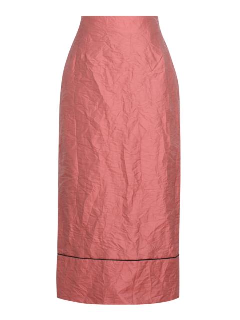 RACHEL COMEY Vick Crushed Satin Skirt pink