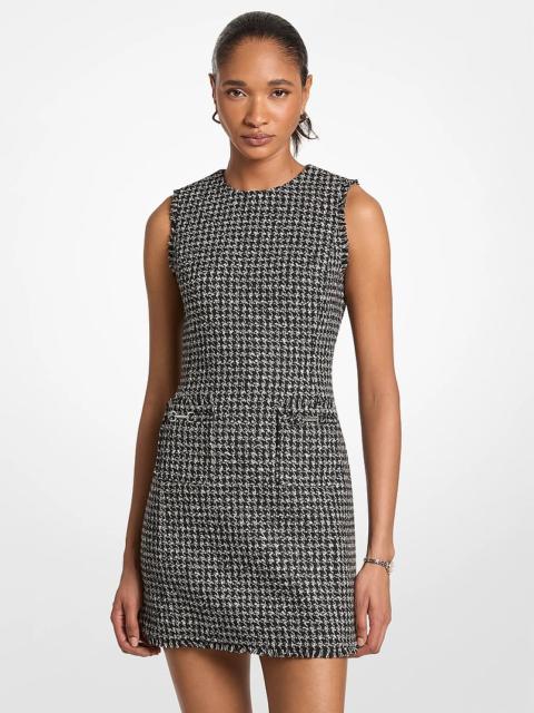 MICHAEL KORS Houndstooth Jacquard Mini Dress