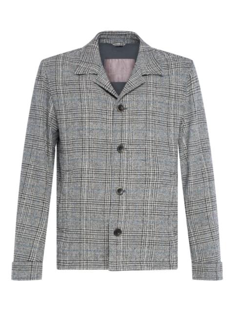 Herno plaid button blazer