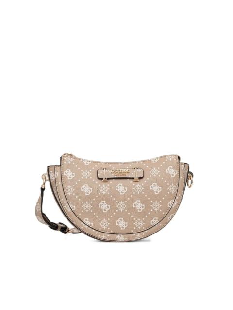 GUESS USA monogram pattern cross body bag