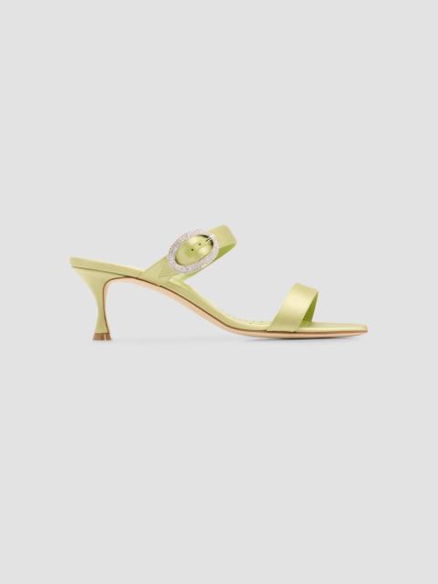 Manolo Blahnik Women's Zutosanmu 50MM Sandals - Medium Green