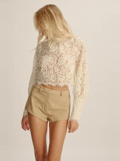BARDOT Jayla Vegan Leather Short In Soft Beige