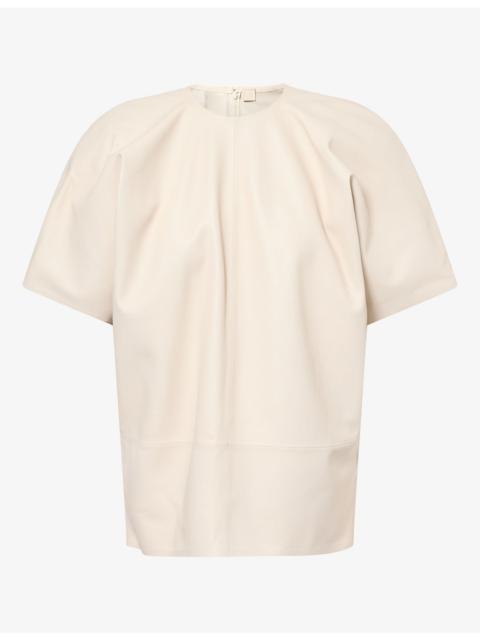 TOTEME Cocoon Panelled Leather Top