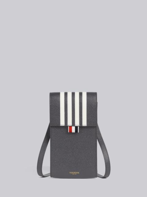 Thom Browne four-bar stripe phone bag