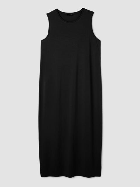 EILEEN FISHER Stretch Jersey Knit Round Neck Dress
