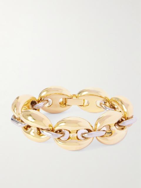 rabanne Gold- And Silver-tone Bracelet