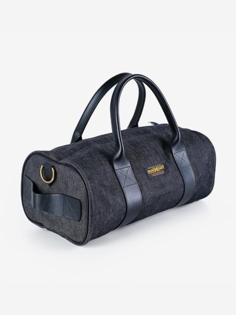 Iron Heart IHE-35-IND 21oz Selvedge Denim and Buttero Leather Holdall - Indigo