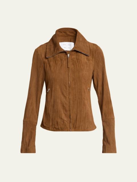Proenza Schouler Tarin Textured Suede Jacket