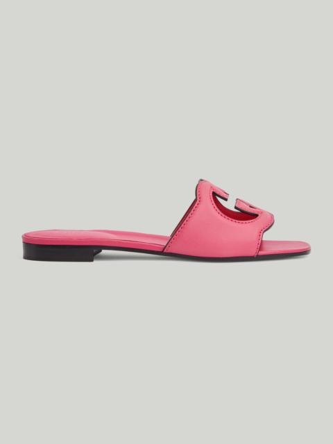 GUCCI Women's Interlocking G cut-out slide sandal