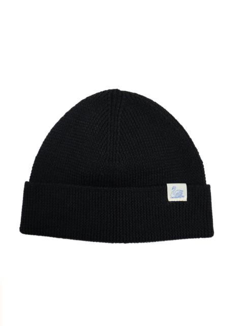 Merz b. Schwanen Merino Wool Watch Cap Deep Black