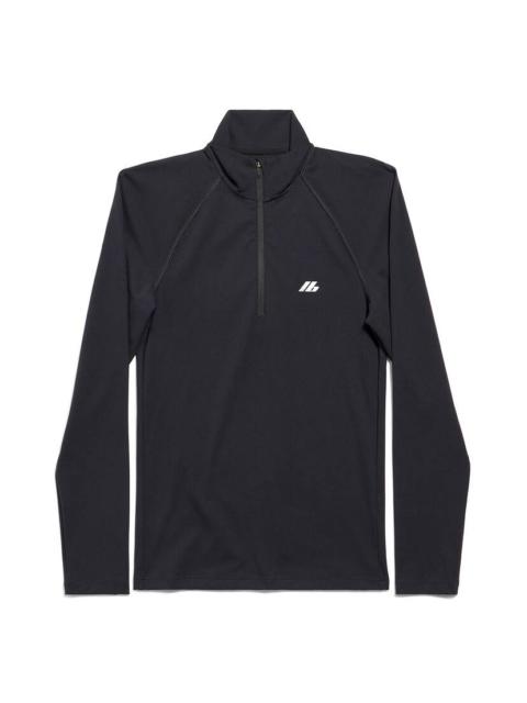 Activewear Fitted Zip-up Jacket in Black