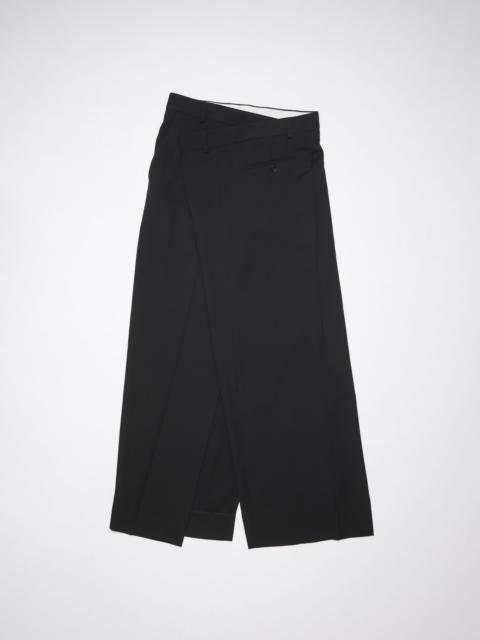 Tailored wrap skirt - Black