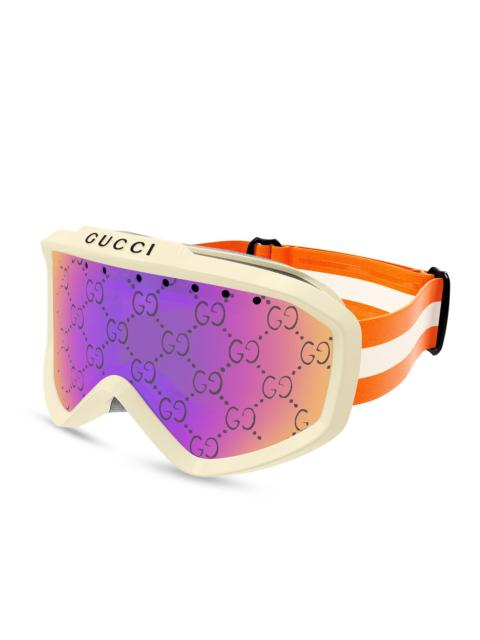GUCCI Women's Mask 99MM Ski Goggles - Ivory