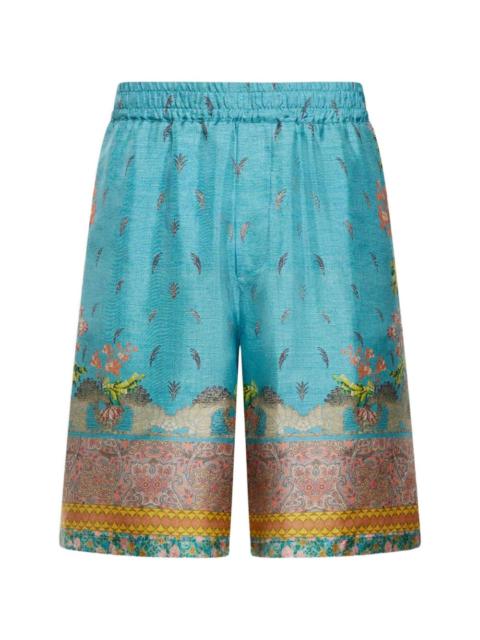 Pierre-Louis Mascia Aloe paisley-print shorts