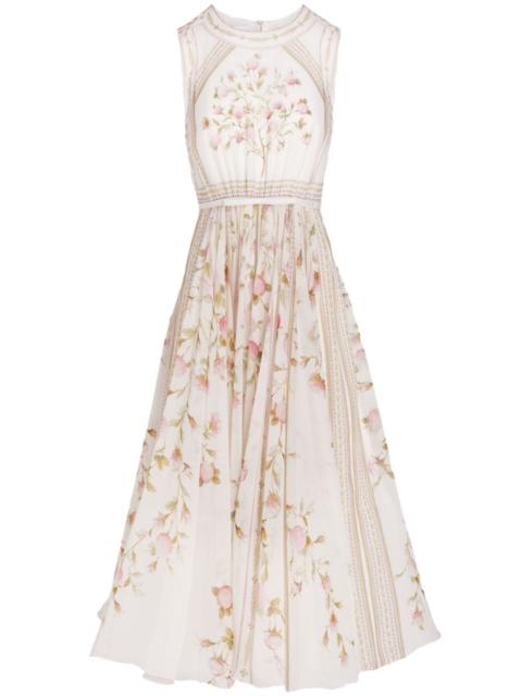 GIAMBATTISTA VALLI Papier Peint-print long dress