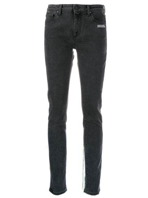 Off-White thread trim jeans