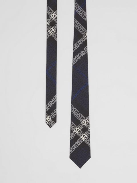 Burberry Classic Cut Monogram Check Silk Tie