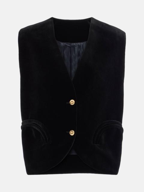 BLAZÉ MILANO Gliss cotton velvet vest