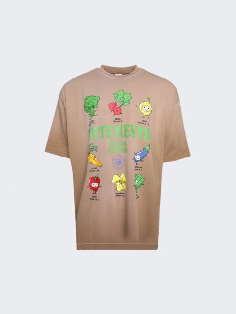 VETEMENTS Vegan Logo T-Shirt Beige
