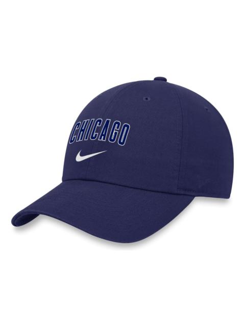 Nike Nike MLB Chicago Cubs Heritage86 Wordmark Swoosh Adjustable Caps 'Blue' NK124EUEJ-WM0