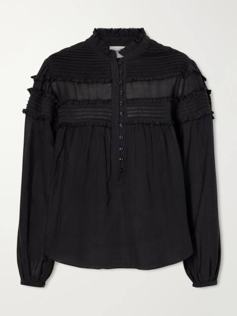 Isabel Marant Étoile Doane Ruffled Cotton-blend Voile Blouse