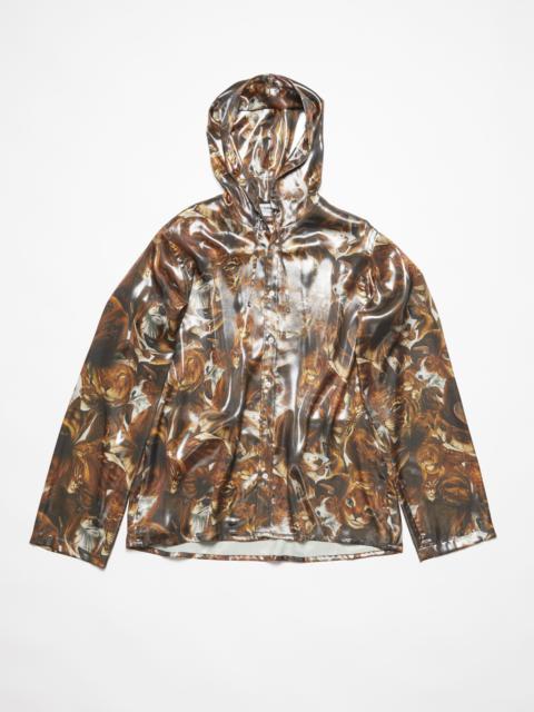 Jacket foil print - Cacao Brown Multi